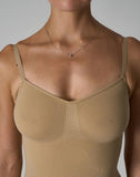 Agon Sand V-Neck Mid-Thigh Playsuit