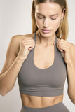 Signature Khaki Halter-Neck Crop-Top