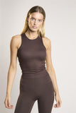 Signature Espresso Round-Neck-Vest Top
